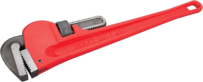 Heavy-Duty Adjustable Straight Pipe Wrench