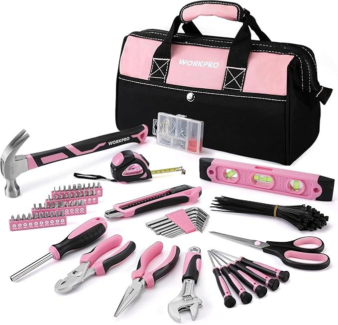 WORKPRO Pink Tool Kit